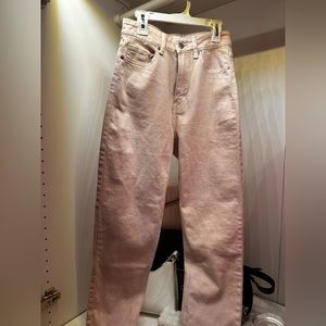 H & M Pink Straight Leg Jeans